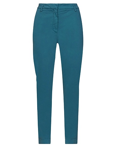 MANILA GRACE Pantalone Verde petrolio 97% Cotone, 3% Elastan