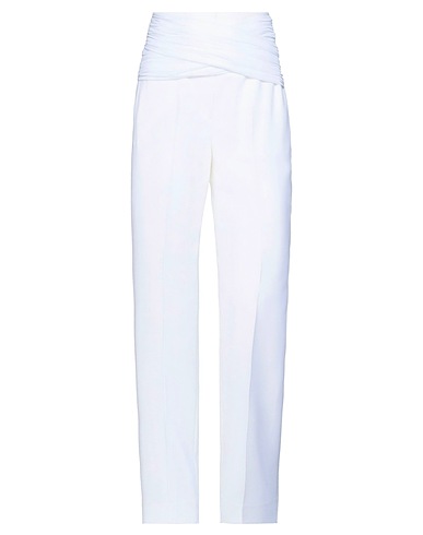 BURBERRY Casual trouser White 55% Polyester, 45% Virgin Wool, Viscose