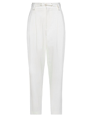 REDValentino Casual pants White 60% Viscose, 39% Virgin Wool, 1% Elastane