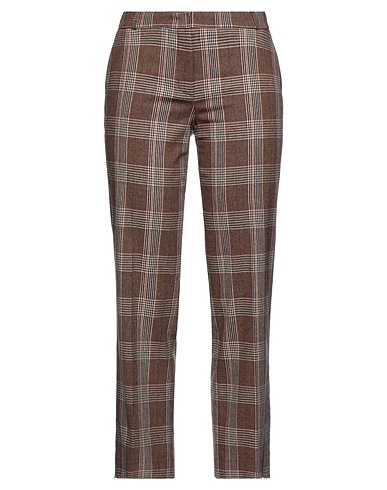 KILTIE Casual trouser Brown 47% Virgin Wool, 23% Polyester, 15% Polyamide, 12% Viscose, 3% Elastane