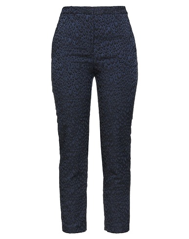 MANILA GRACE Casual pants Midnight blue 50% Viscose, 28% Polyester, 20% Cotton, 2% Elastane