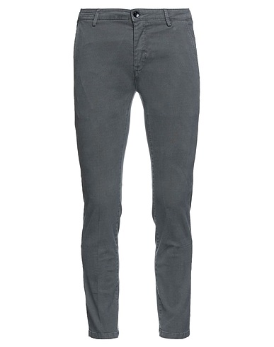YAN SIMMON Casual pants Grey 97% Cotton, 3% Elastane