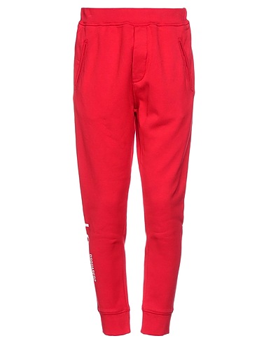 DSQUARED2 Casual pants Red 100% Cotton, Elastane