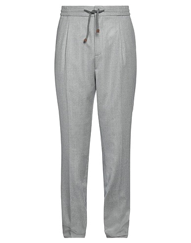 BRUNELLO CUCINELLI Casual trouser Grey 100% Virgin Wool