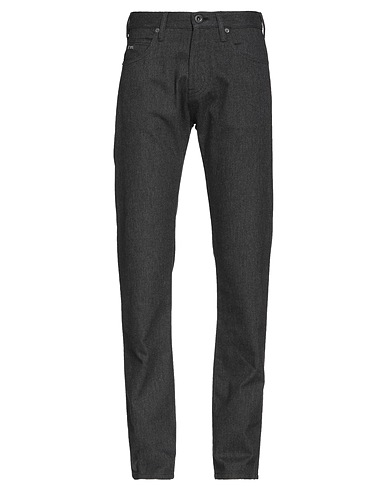 EMPORIO ARMANI Casual trouser Black 56% Cotton, 27% Polyester, 15% Viscose, 2% Elastane