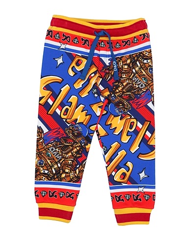 DOLCE&GABBANA Casual trouser Blue 100% Cotton, Elastane