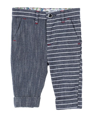 NEILL KATTER Casual pants Slate blue 97% Cotton, 3% Elastane