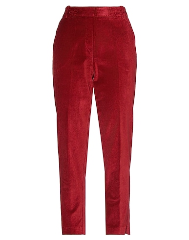 KILTIE Casual trouser Brick red 68% Cotton, 30% Viscose, 2% Elastane