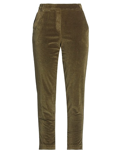 KILTIE Casual trouser Military green 68% Cotton, 30% Viscose, 2% Elastane