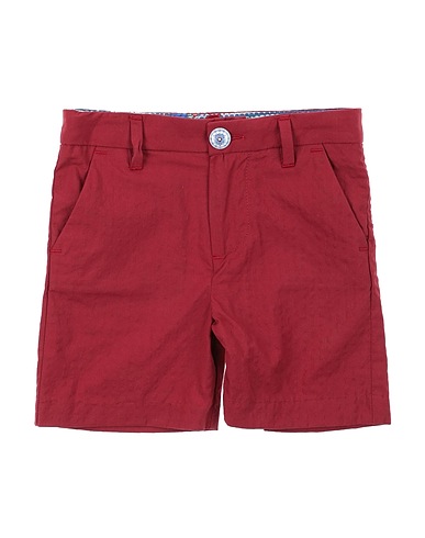 NEILL KATTER Shorts & Bermuda Burgundy 98% Cotton, 2% Elastane