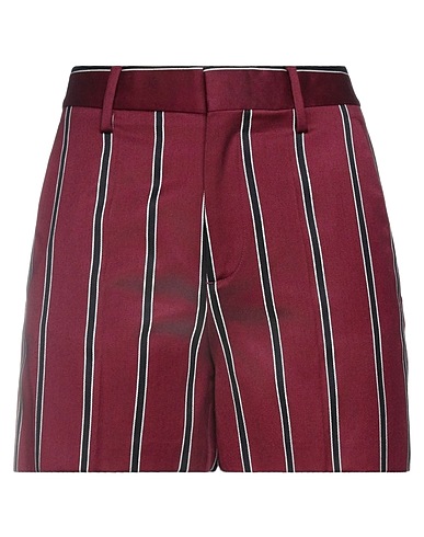 DSQUARED2 Shorts & Bermuda Burgundy 60% Wool, 40% Cotton