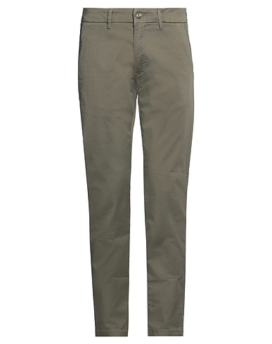 LIU •JO MAN Casual trouser Military green 98% Cotton, 2% Elastane