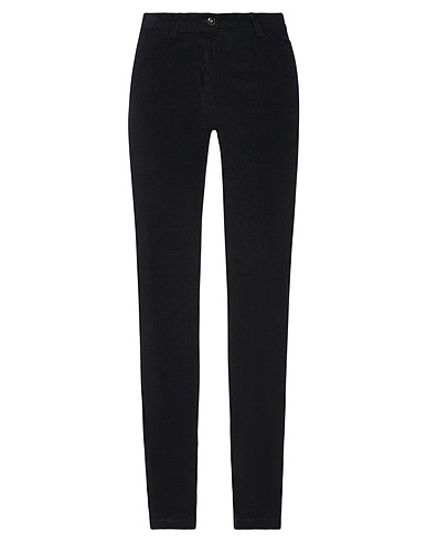 MC KENZY Casual pants Black 95% Cotton, 5% Elastane