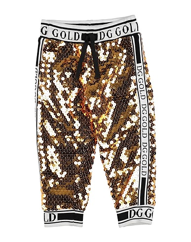 DOLCE&GABBANA Pantalone Oro 100% Poliestere, Seta, Elastan