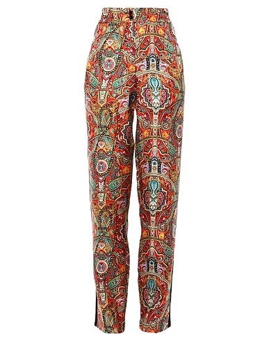 ETRO Casual pants Red 100% Silk