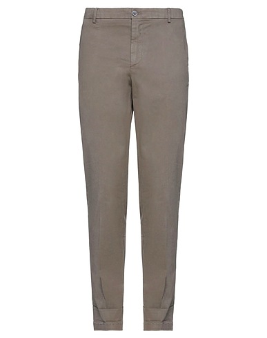 EREDI DEL DUCA Casual pants Khaki 97% Cotton, 3% Elastane