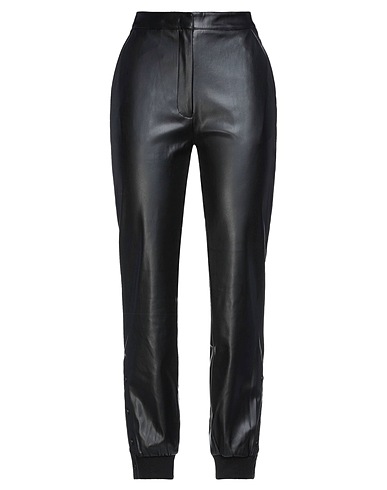 PINKO Casual pants Black 100% Polyester, Polyurethane, Modal