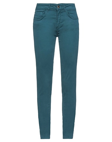 RELISH Casual pants Deep teal 97% Cotton, 3% Elastane