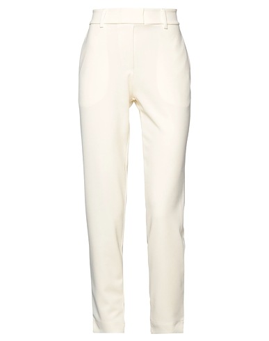 ALPHA STUDIO Casual pants White 95% Polyester, 5% Elastane