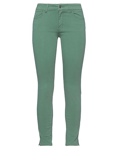 CIGALA'S Casual pants Green 84% Cotton, 13% Elastomultiester, 3% Elastane