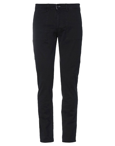 LIU •JO MAN Casual pants Black 98% Cotton, 2% Elastane