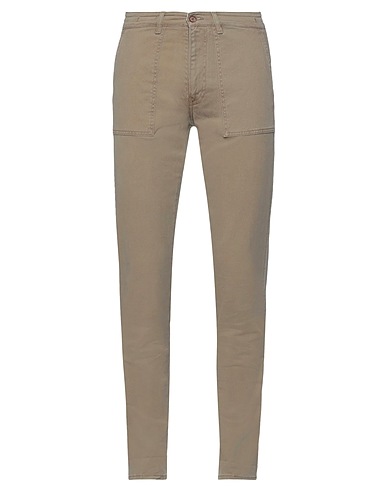 LIU •JO MAN Casual trouser Khaki 98% Cotton, 2% Elastane