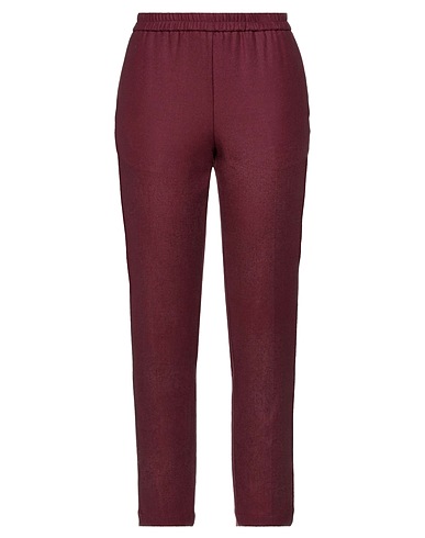 MOMONÍ Casual trouser Burgundy 96% Virgin Wool, 4% Elastane