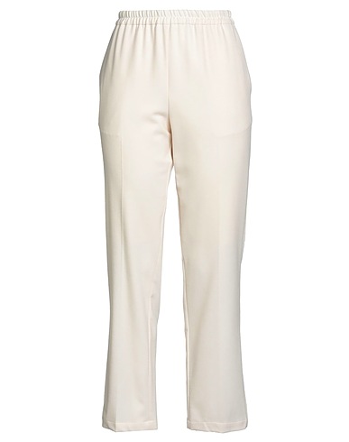 MOMONÍ Casual trouser Cream 96% Virgin Wool, 4% Elastane