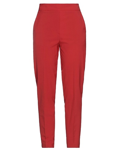 MOMONÍ Casual trouser Brick red 55% Virgin Wool, 41% Polyester, 4% Elastane