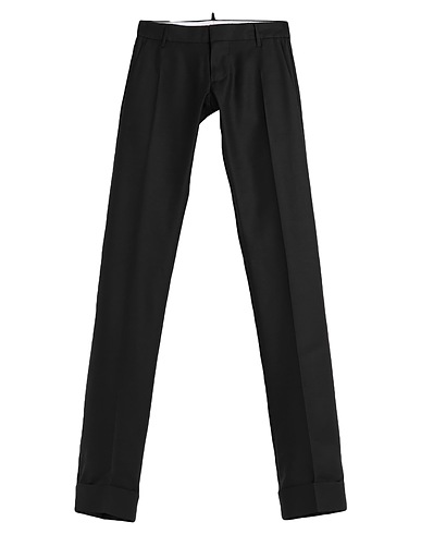 DSQUARED2 Casual pants Black 65% Virgin Wool, 35% Silk