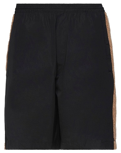 DSQUARED2 Shorts & Bermuda Black 100% Polyester, Leather