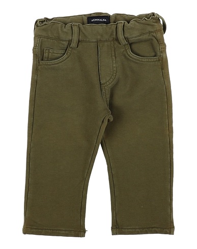 MONNALISA Pantalone Verde militare 95% Cotone, 5% Elastan