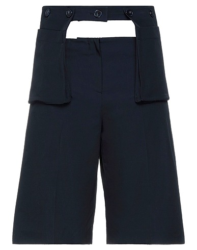 MOON CHOI Shorts & Bermuda Blue 60% Polyester, 40% Cotton