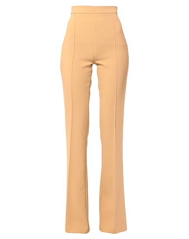 ELISABETTA FRANCHI Casual trouser Camel 96% Polyester, 4% Elastane