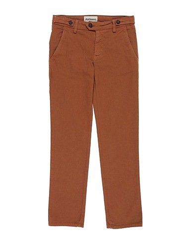ROŸ ROGER'S Casual trouser Camel 98% Cotton, 2% Elastane