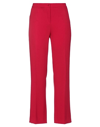 BOUTIQUE MOSCHINO Casual trouser Red 79% Triacetate, 21% Polyester