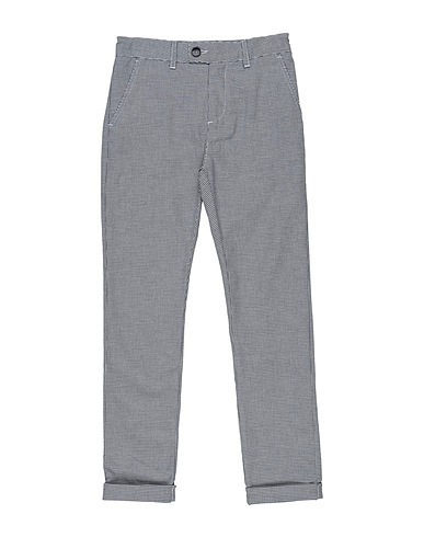 PAOLO PECORA Casual trouser Midnight blue 97% Cotton, 3% Elastane