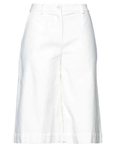 STEFANO MORTARI Shorts & Bermuda Ivory 98% Cotton, 2% Elastane