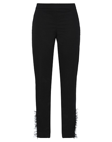 MOSCHINO Casual trouser Black 96% Cotton, 4% Other Fibres, Polyamide