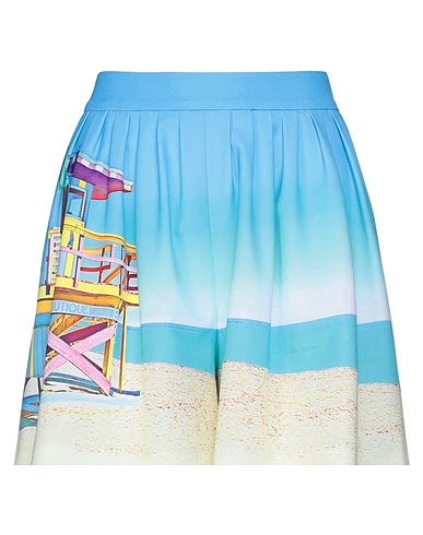 BOUTIQUE MOSCHINO Shorts & Bermuda Azure 94% Polyester, 6% Elastane