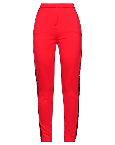NO SECRETS Pantalone Rosso 60% Viscosa, 35% Poliestere, 5% Elastan