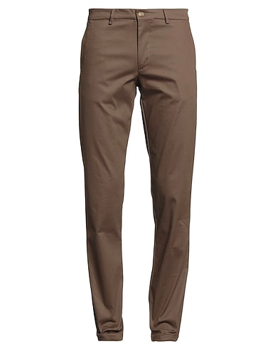 TRUSSARDI JEANS Casual trouser Brown 98% Cotton, 2% Elastane