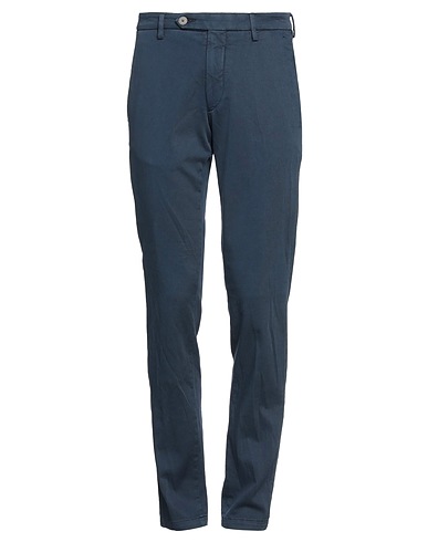 MICHAEL COAL Casual trouser Navy blue 84% Cotton, 14% Polyester, 2% Elastane