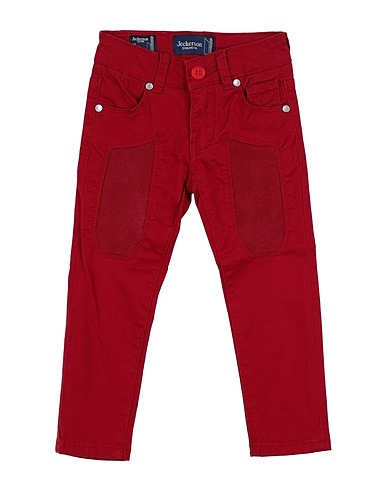 JECKERSON Casual trouser Brick red 97% Cotton, 3% Elastane