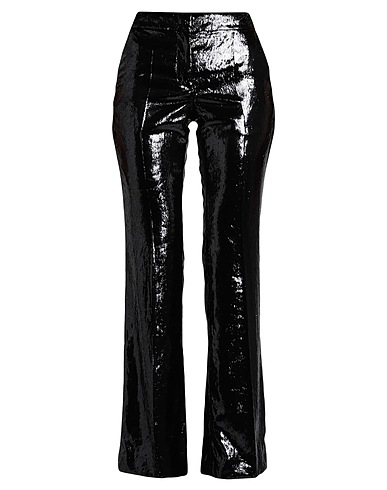 MOSCHINO Casual trouser COUTURE Black 100% Polyester, Acetate, Polyamide