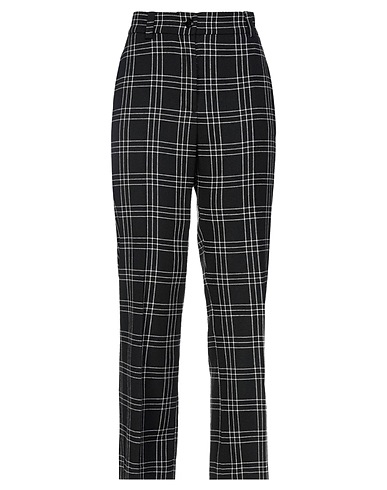 TWINSET Pantalone Nero 38% Lana, 30% Poliestere, 30% Viscosa, 2% Elastan, Madreperla