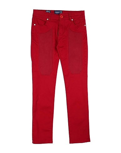 JECKERSON Casual trouser Red 97% Cotton, 3% Elastane