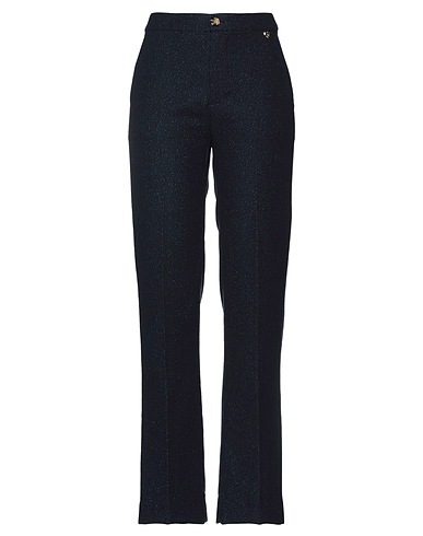 MY TWIN TWINSET Casual trouser Midnight blue 85% Polyester, 15% Metal
