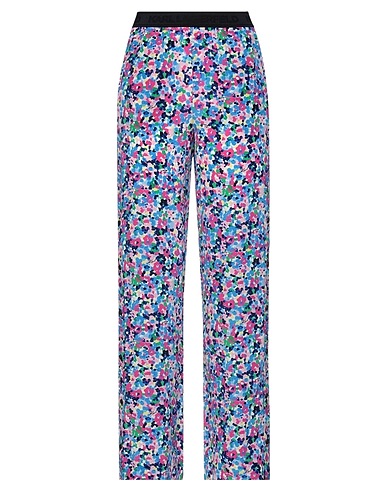 KARL LAGERFELD パンツ ブルー シルク 100%