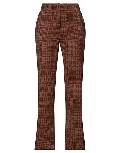 TRUE ROYAL Casual trouser Brown 94% Viscose, 4% Elastane, 2% Other Fibres